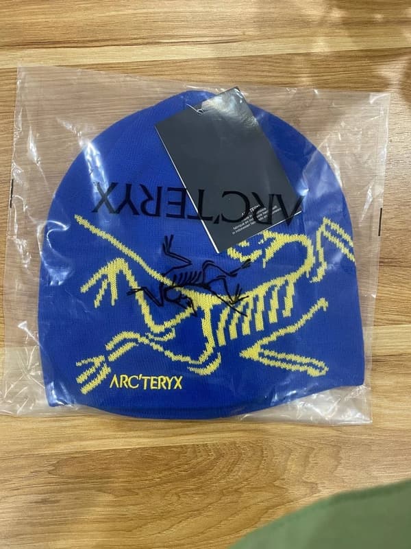 Arc'teryx Bird Head Toque Mössa Blå Merinoull Stickad Vintermössa Unisex Blue