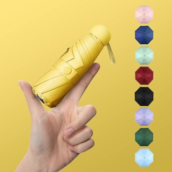 Mini Vindtæt Foldbar Rejse Paraply, Sol & Regn Paraplyer, ZQKLA