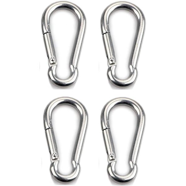 Tunga Karabiner i 304 Rostfritt Stål för Utomhus, Camping, ZQKLA