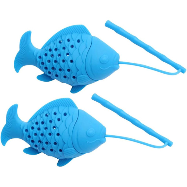 （Blå）2-pack Silikon Teinfuser för Te & Te, Silikon, ZQKLA