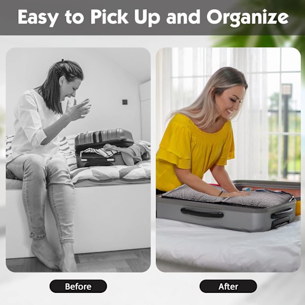 Packningskuber, 8-pack Reseväska Organiseringsset L, ZQKLA