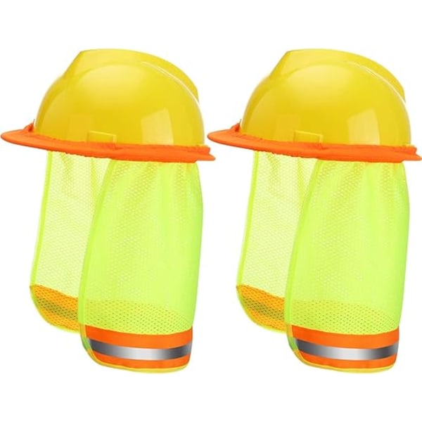 2 stycken hård hatt solhalsskydd Hard hatt solskydd High Vis,ZQKLA