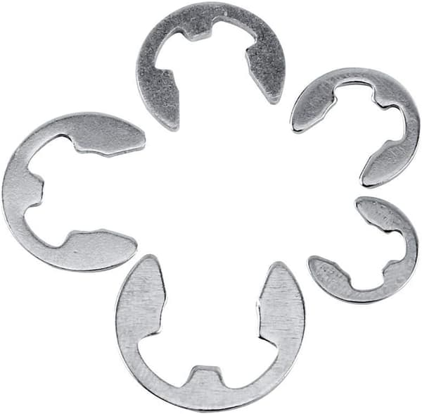 200 st Rostfritt Stål E-Låsring Kit, M1.5-M10 Sortiment, ZQKLA