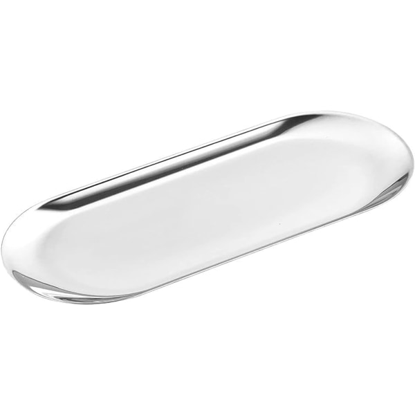1 st 23 cm x 9,7 cm Prydnadsbricka, Silver Rostfritt Stål, ZQKLA