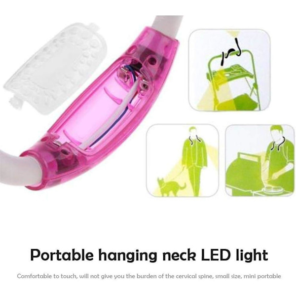 Säädettävä ja joustava lukuvalo - Hands Free - LED - Ni,ZQKLA
