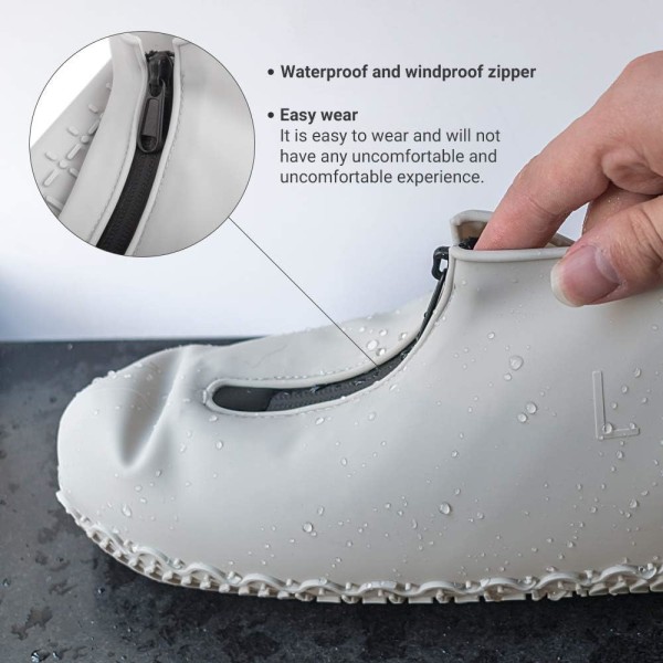 Vattentäta skoöverdrag, återanvändbara skoöverdrag i silikon med N,ZQKLA