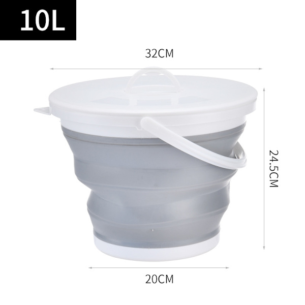 Foldbar Vaskespand - Kreativ Plastik Bærbar Vask Fiske C