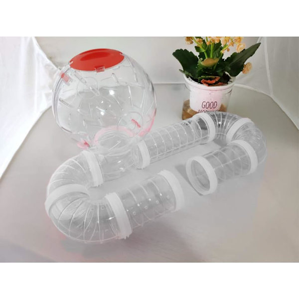 Hamsterrør, utendørsrør for eventyr, transparente materialer