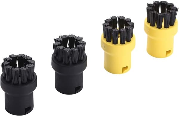 DEYF Runde Børster for Karcher Damprenser (4-pakning)