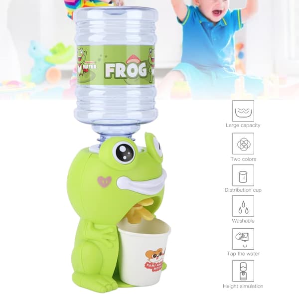 Mini Vattendispenser för Barn, Söt Present för Barn, Kallt/Varmt Vatten, ZQKLA
