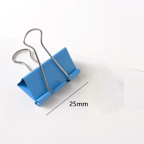 Kaksoisklipsit, 48 kpl Metallipaperiklipsit Piirustusliittimet, ZQKLA