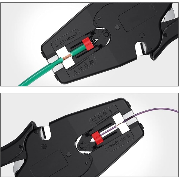 Multifunktionel trådafisoler 2 i 1 håndværktøj selvjusterende, ZQKLA