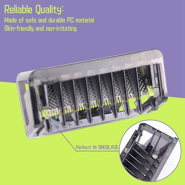 Guidekam 1/2/3/5 MM til Shaver Body Hair Guards QP2510 QP2520 QP2521 QP2522 QP2530 QP2531 QP2620