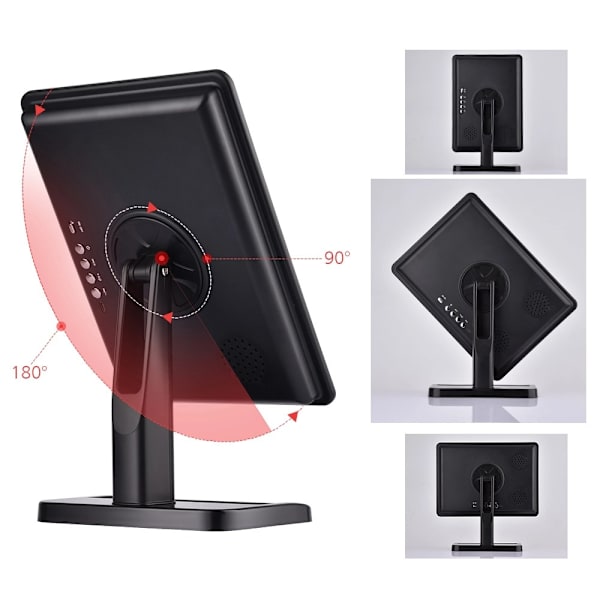 Bluetooth LED Makeup Spejl med Touch Screen og 10x Forstørrelse, ZQKLA
