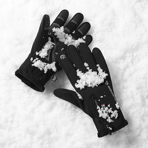 100 % vedenpitävät talvikäsineet -30 °C lämpimät tuulenpitävät kaikki sormet, ZQKLA