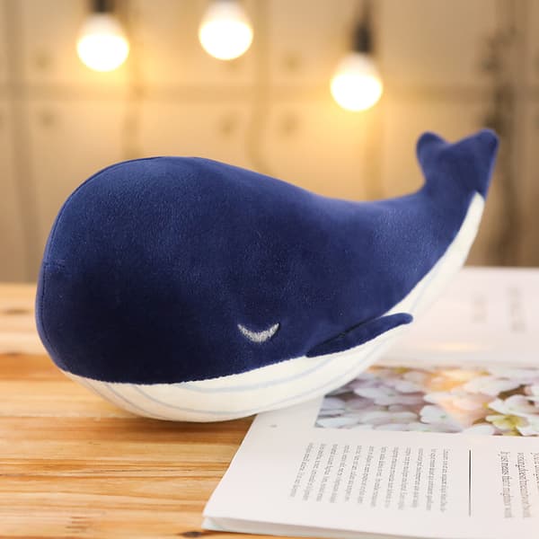 Mjuk Simuleringsdocka av Blåval och Delfin med Dunbomull, ZQKLA