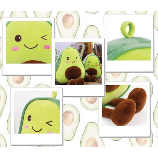 16,5 Tums Snugglevänlig Fylld Avocado Frukt Mjuk Plysch Leksak Kramande P