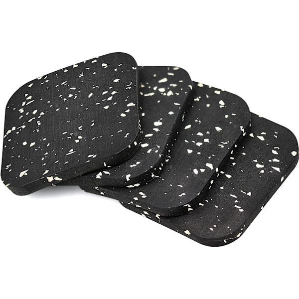 4 stycken halkfria gummipads 100 x 100 x 10 mm Gummipads Halkfri