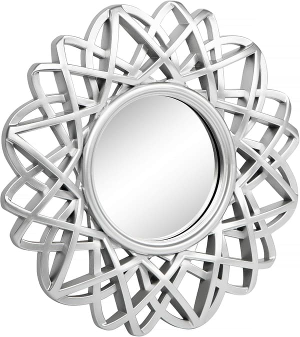 Set med 3 Silver Spegel för Väggdekoration - Sovrum och Heminredning -