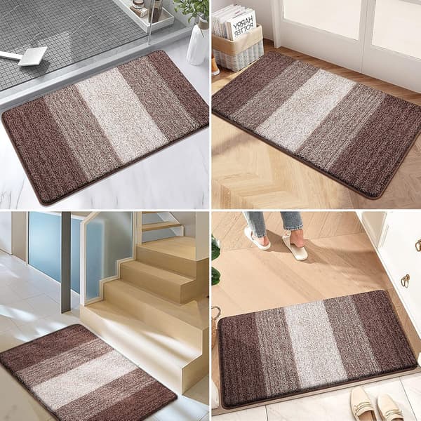 Inomhusdörrmatta (Brun), 20x32 Halksäker Absorberande Smutsfälla, ZQKLA