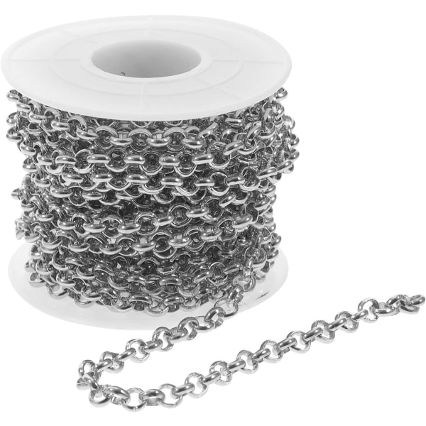 1 rull aluminiumkedja Halsband Handkedja DIY Craft Chain fo,ZQKLA