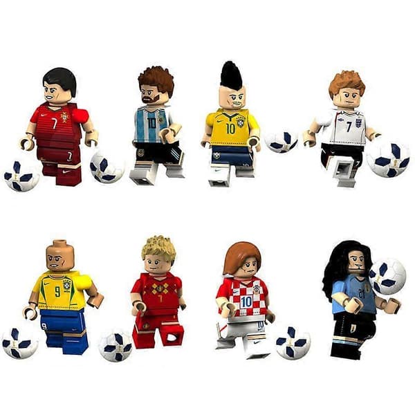 Jalkapallotähti Messi Beckham Ronaldo minihahmolelu
