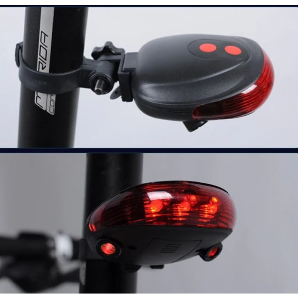 Beam Bike Logo Vandtæt Baglygte til Cykel 2 Laser+5 ,ZQKLA