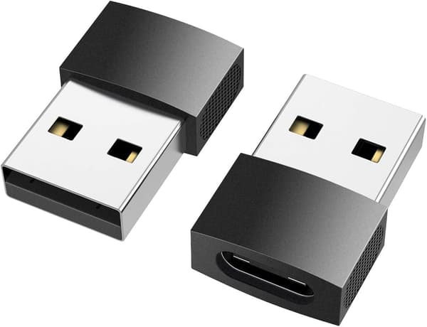 USB-C - USB-sovitin (2 kpl), USB-C naar naar USB-uros, ZQKLA