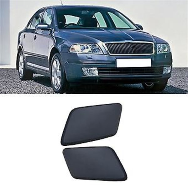Front Bumper Strålkastare Spolarmunstycke Lock För Skoda Octavia Mk2 2004-2008 1Z0955109 1Z0955110