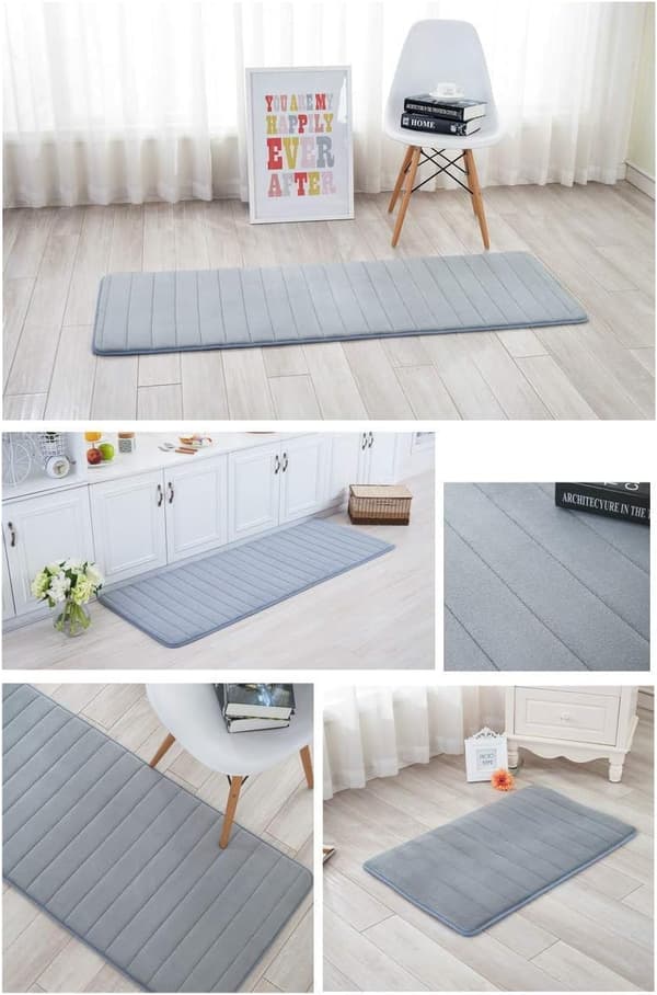 Baderomsmatte Sklisikker Memory Foam Badematte for Baderom, Mic, ZQKLA