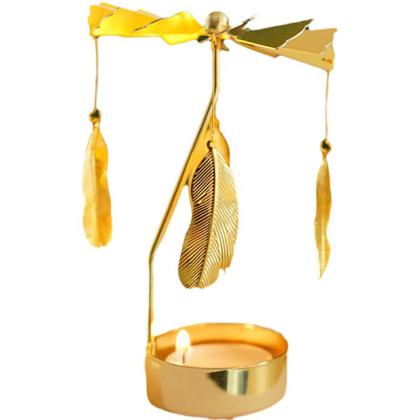Ljusstakar Jul Ljusstake, Guld Metall Ljusstake, Jul