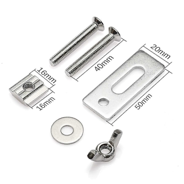 Sett med 4 T-klemmer for 3018-pro / 3018-mx3 / 3018-prover CNC frese- og graveringsmaskin