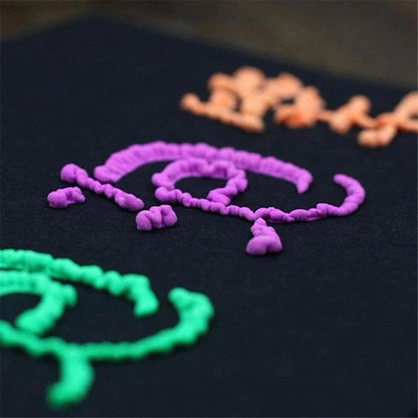 Puffy Pens Set - 6 Neonfarger Popcorn Pen med 3D Blekk Varme og Se Deretter Kunst Vokse Morsomt