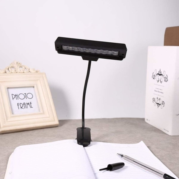 Clip on Book Lights Music Stand Clamp 10 LED Orchestra Light,ZQKLA