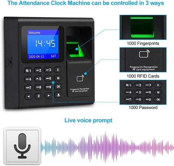 Intelligent biometrisk fingeraftryks-tidsregistreringssystem
