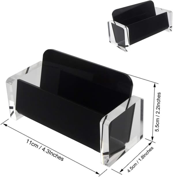 Akryl Bord Visitkort Holder Display til Skrivebord Elegant Bus