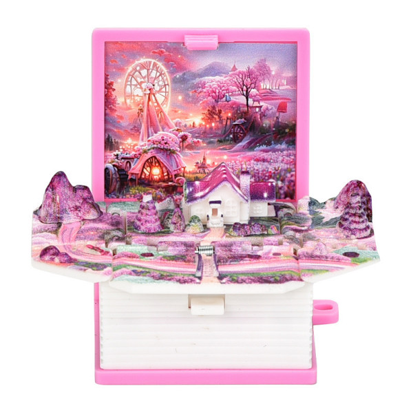 Folding Bounce Book Mini Keychain Pendant Toy