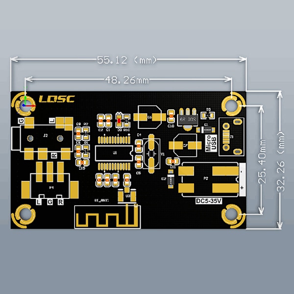 Bluetooth Mottaksmodul, Bærbar Bluetooth Audio Mottaker, ZQKLA