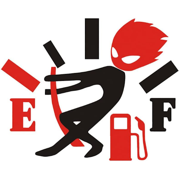 Roliga Bilstickers, Självhäftande Bilstickers för Bränsleluckan