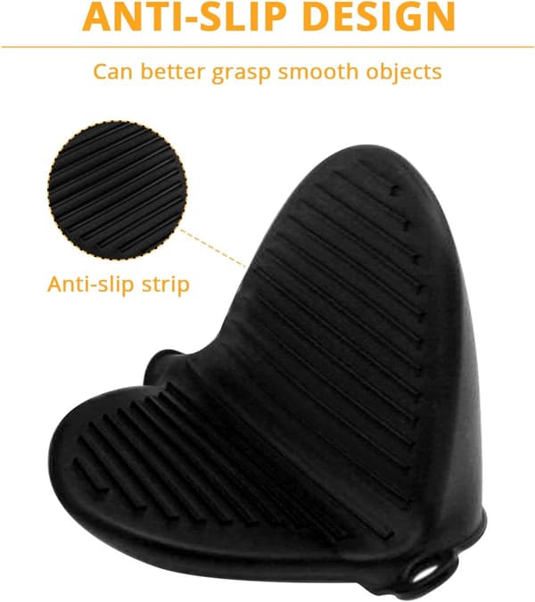 Silikon Gripehansker for Matlaging, Fingerbeskyttelse Pot Hol