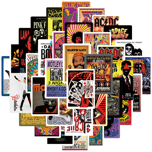 150 rock-musiikin graffititarraa