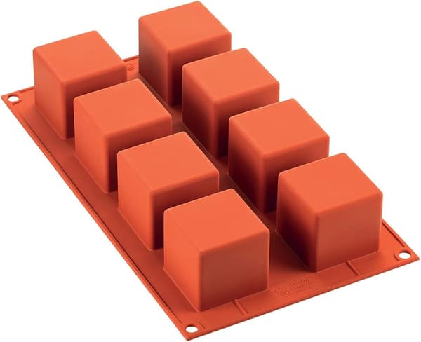 8 kageforme Kubeform Form 8 Hulrum Silikone Terrakotta, ZQKLA