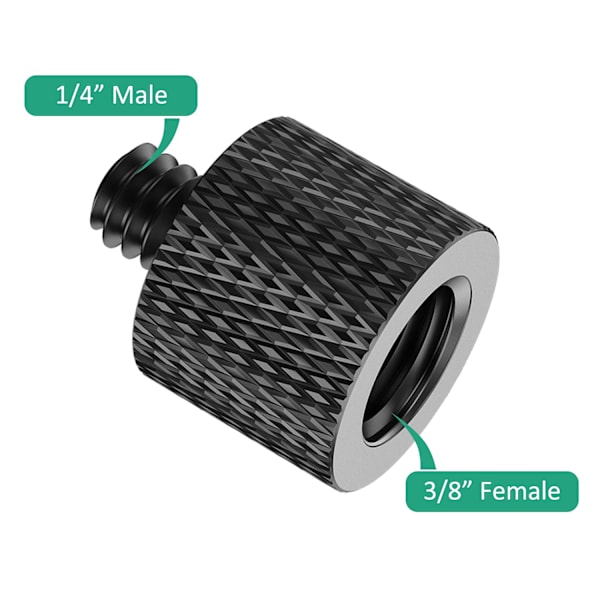 8 kpl Adapteriruuvia, 1/4 uros - 3/8 naaras ja 3/8 uros, ZQKLA
