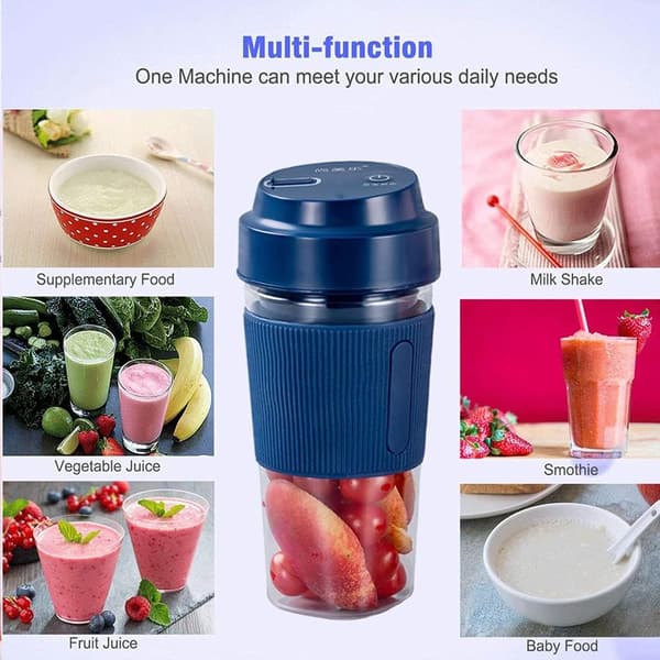 Bærbar Blenderbeholder, USB Elektrisk Juicer Multifunksjonsblender