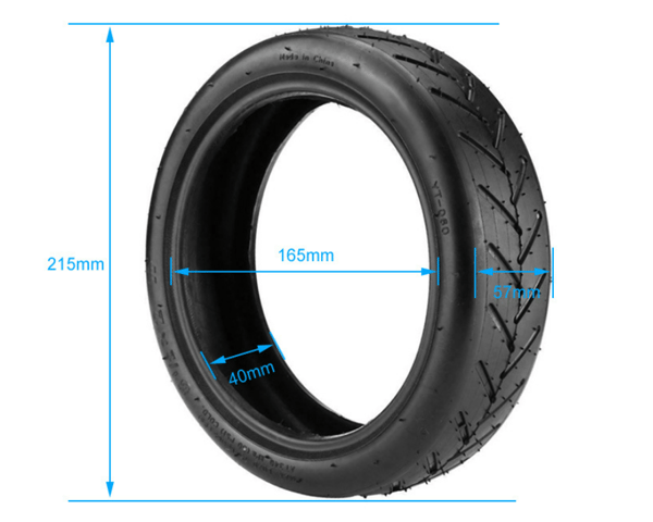 2 stk. punkteringssikre dæk 8,5 tommer til M365/PRO scootere 2 inner tubes