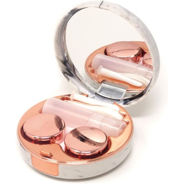 Fashion Marble case Portabel kontaktlinsbox kit med