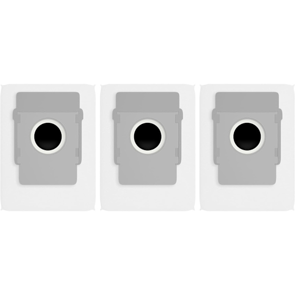 3-pack dammsugarpåsar för iRobot Roomba i7+ i7/Plus+ E5 E6 dammsugare
