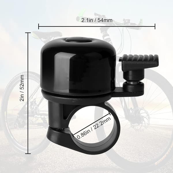 Cykelklocka 2-pack med Hög Melodiös Ljud Klassisk Mini Cykel B