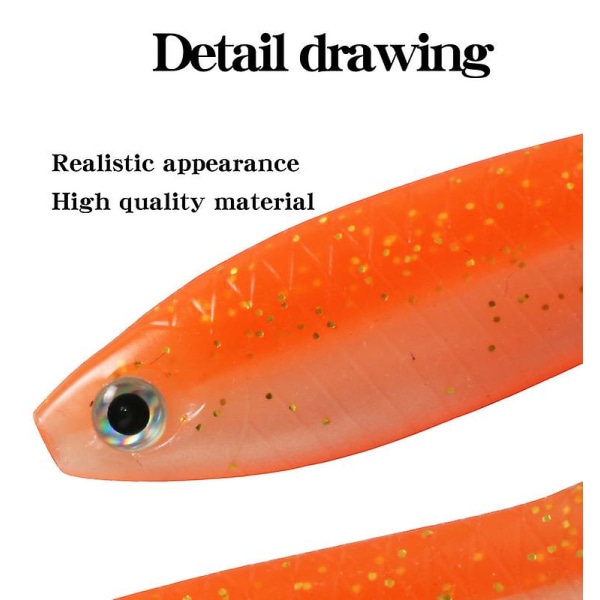 Falskt Fiskeagn Bionisk Fisk Fiske Lokkemyk Swimbait Fiskeutstyr