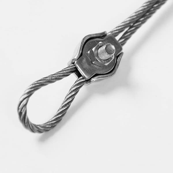 Wire Rope Klemme, Rustfrit Stål Wire Rope Klemme, 304 Rustfrit Stål, ZQKLA